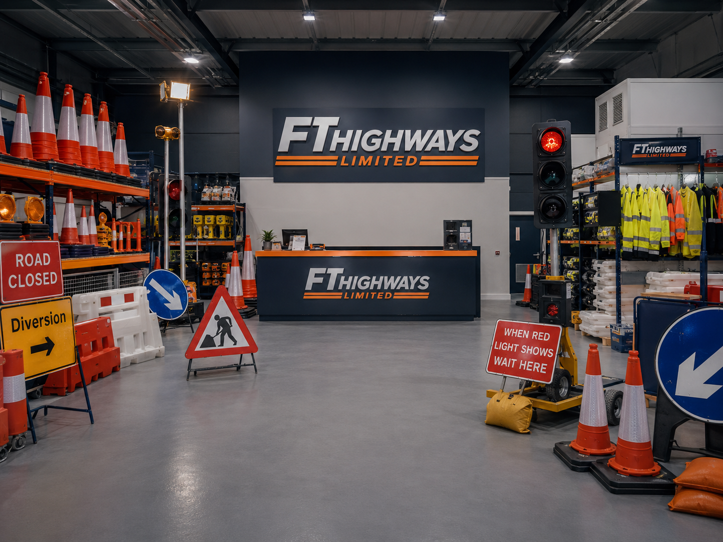 Equipment hire showroom